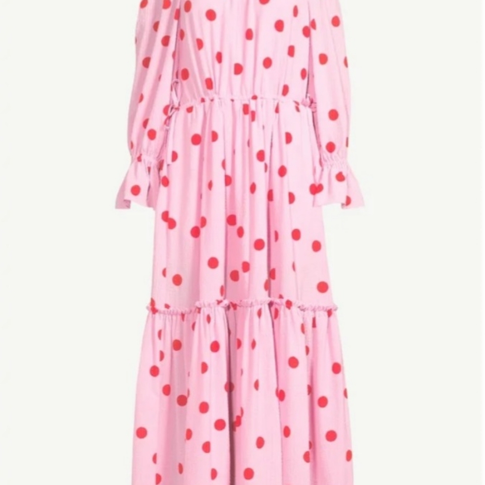 Scoop Voluminous Off the Shoulder Maxi Dress